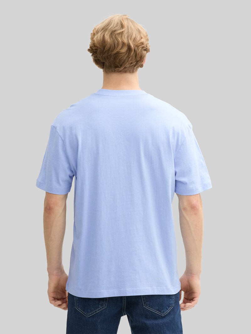 Tom Tailor Relaxed Fit T-Shirt aus Baumwolle - Brunnera Blue