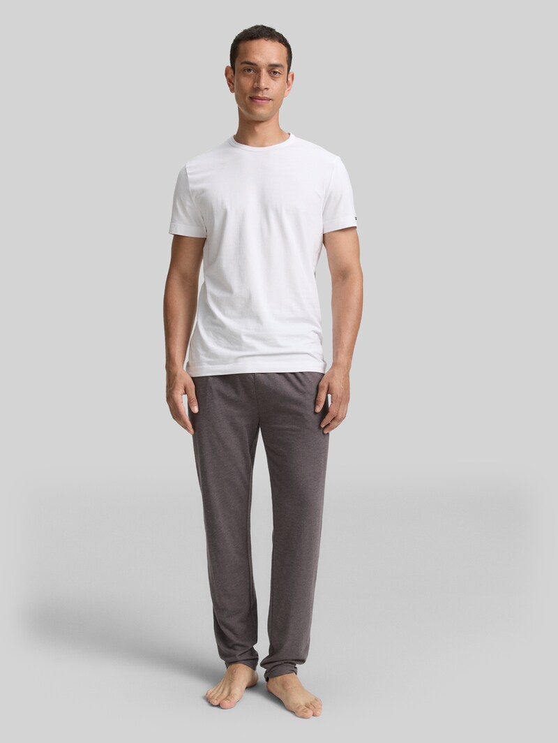 Tom Tailor Pyjama-Hose in Melange-Optik - Grey-dark-melange Tom Tailor Pyjama-Hose in Melange-Optik - Grey-dark-melange