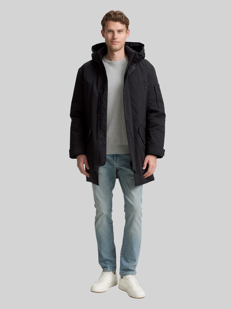 Tom Tailor TT.PRO.TECH Parka mit abnehmbarer Kapuze - Black