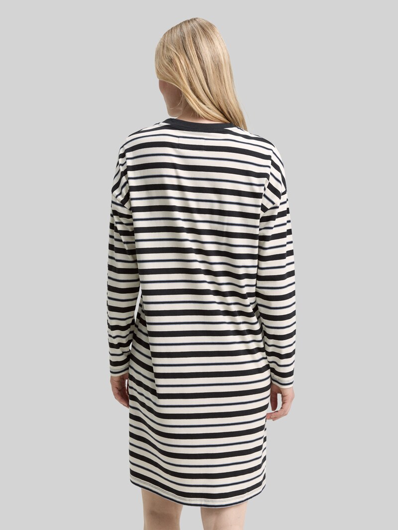 Tom Tailor Gestreiftes Nachthemd - Grey-dark-horizontal Stripe
