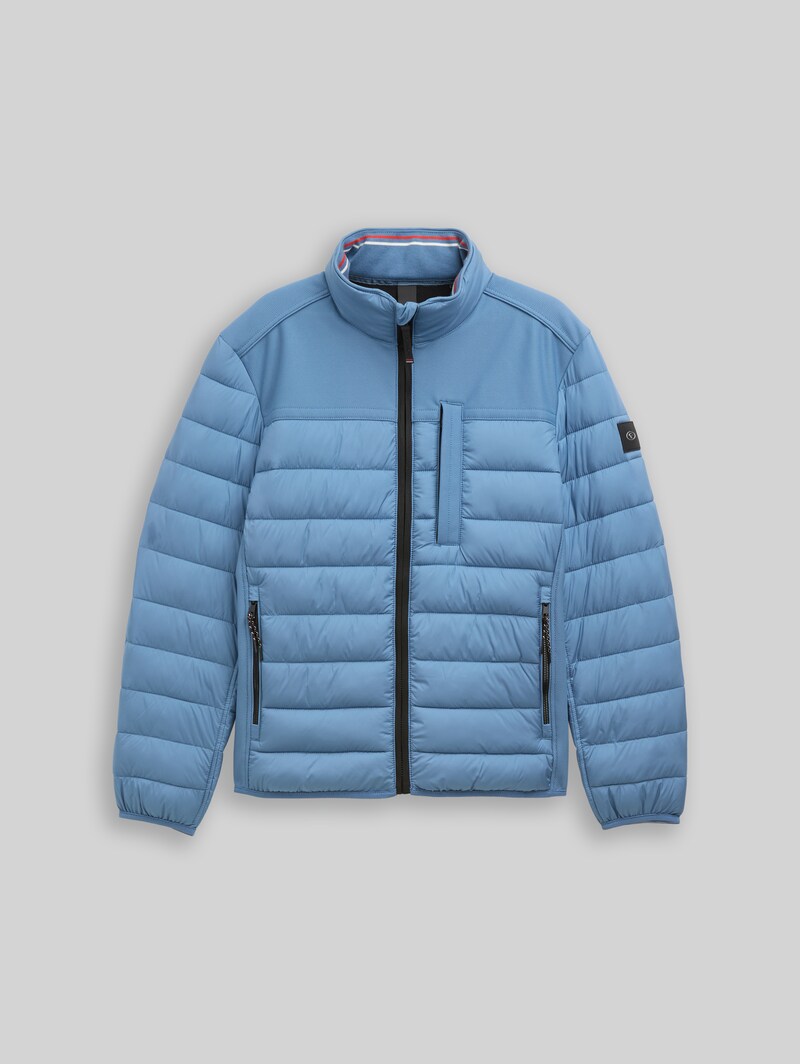 Tom Tailor Hybrid Steppweste mit Stehkragen - Marine Blue