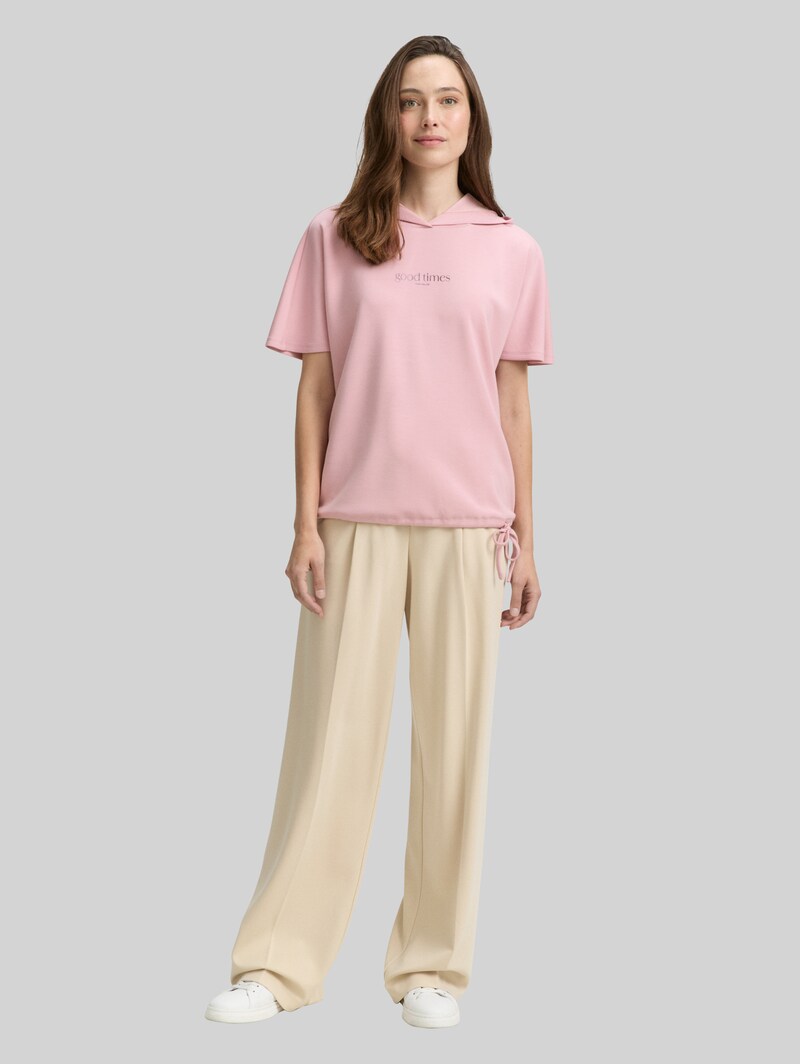 Tom Tailor T-Shirt mit Kapuze - Morning Pink