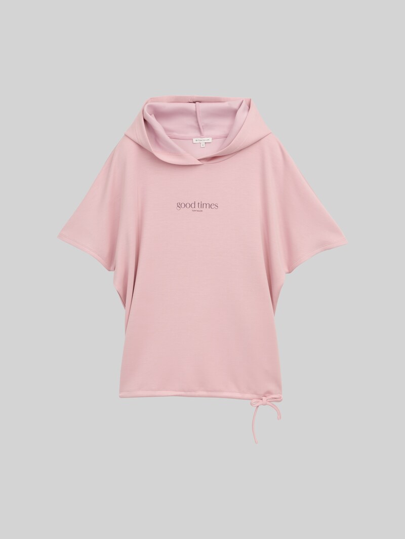 Tom Tailor T-Shirt mit Kapuze - Morning Pink