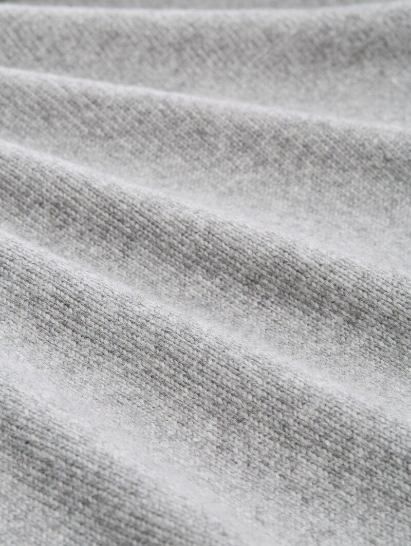 Tom Tailor Loose Fit Cardigan mit V-Ausschnitt - Medium Silver Grey Melange