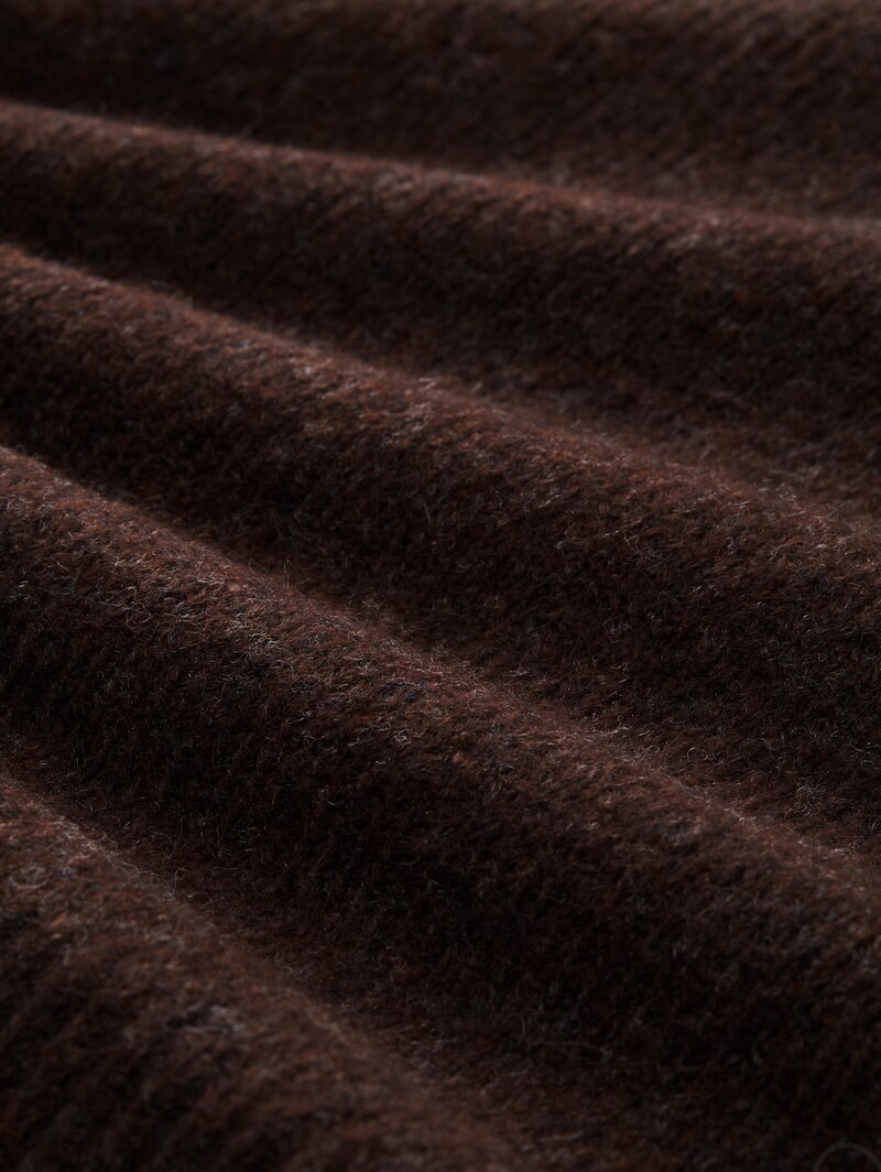 Tom Tailor Oversize Strickpullover - Soft Chocolate Brown Melange