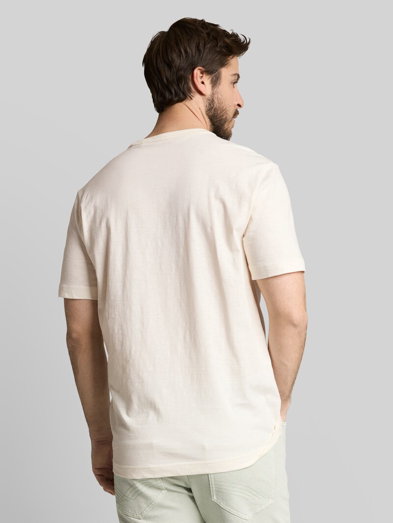 Tom Tailor Basic T-Shirt aus Baumwolle - Gardenia White