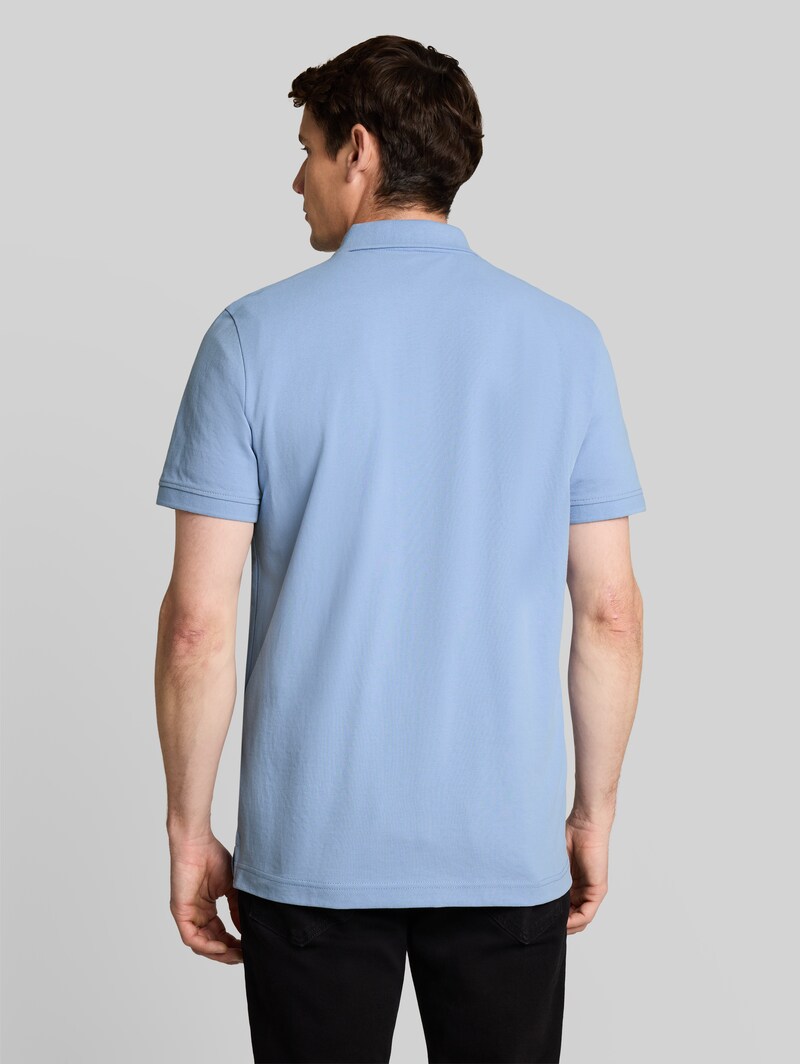 Tom Tailor Piqué Poloshirt mit Logo-Stickerei - Pale Blue