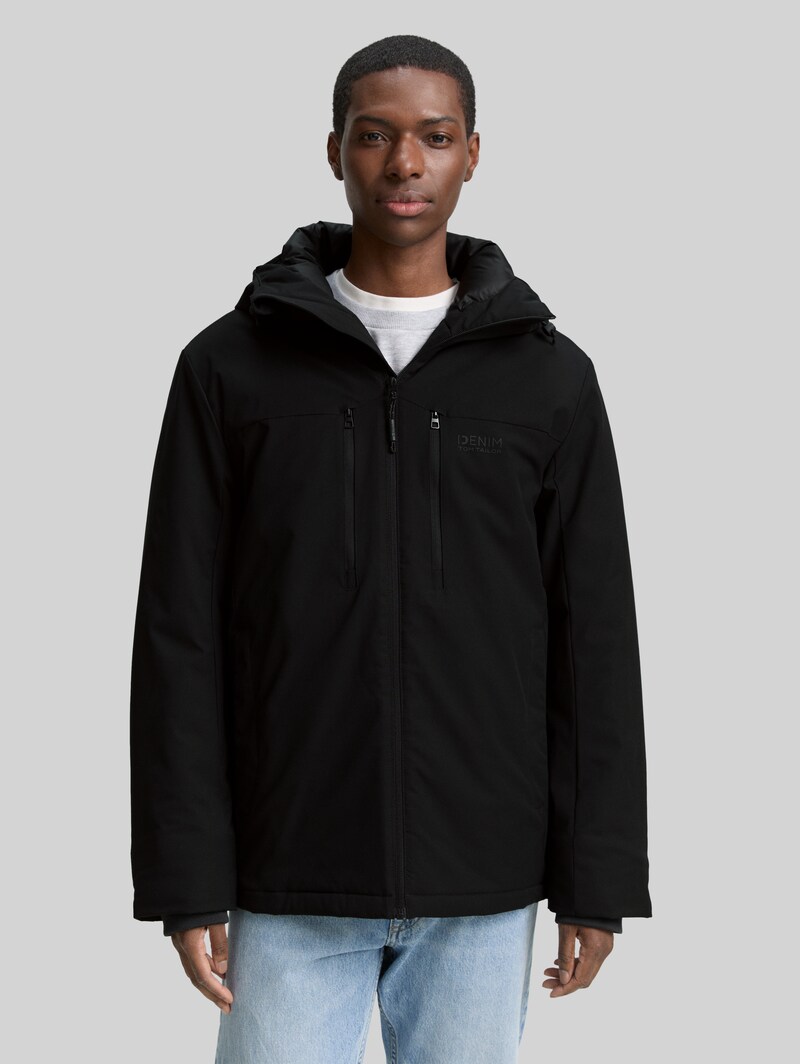 Tom Tailor Jacke mit wasserabweisender Funktion - Black Tom Tailor Jacke mit wasserabweisender Funktion - Black