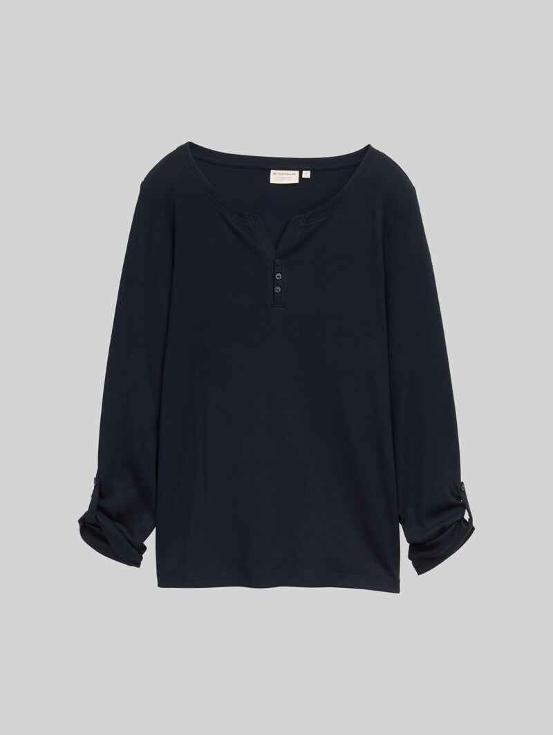 Tom Tailor Langarmshirt mit Turn-Up-Funktion - Lunar Eclipse