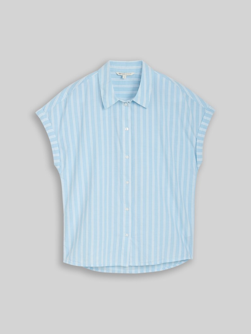 Tom Tailor Bluse mit Streifenmuster - Blue White Stripe