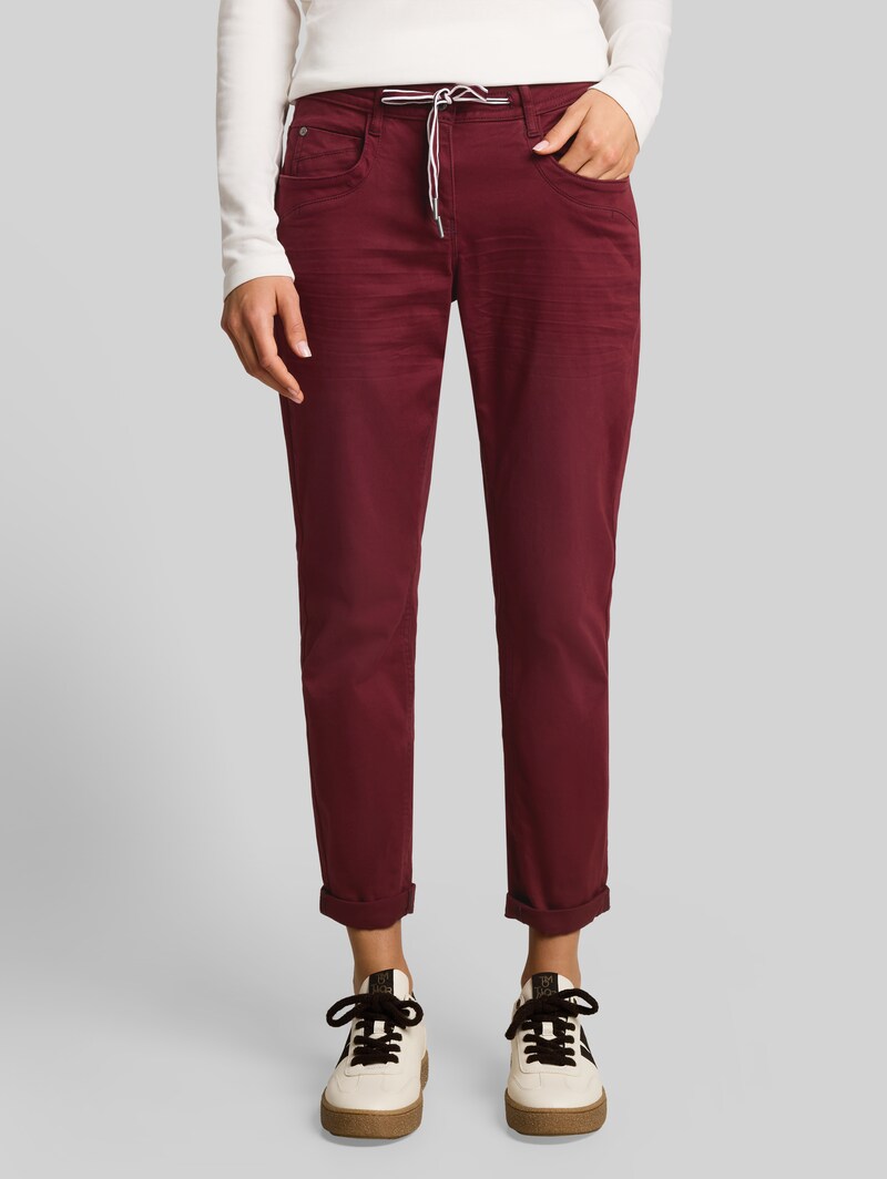 Tom Tailor Tapered Relaxed Hose - Preppy Plum