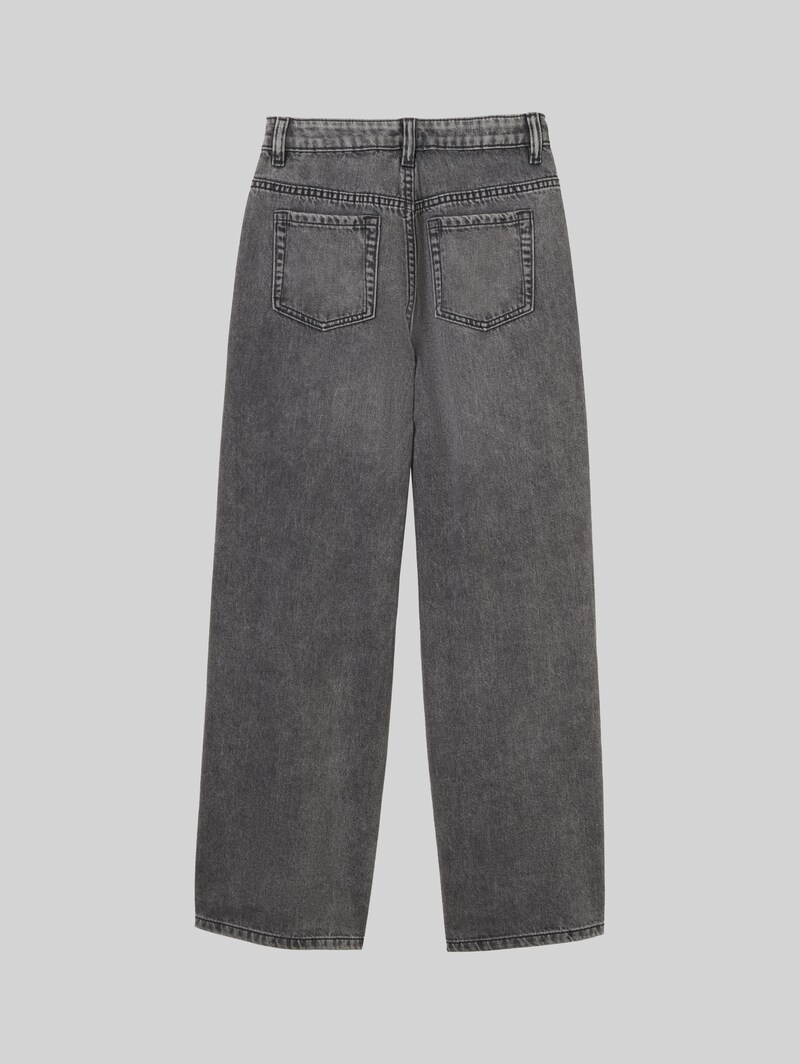 Tom Tailor Wide Leg Jeans - Used Mid Stone Grey Denim
