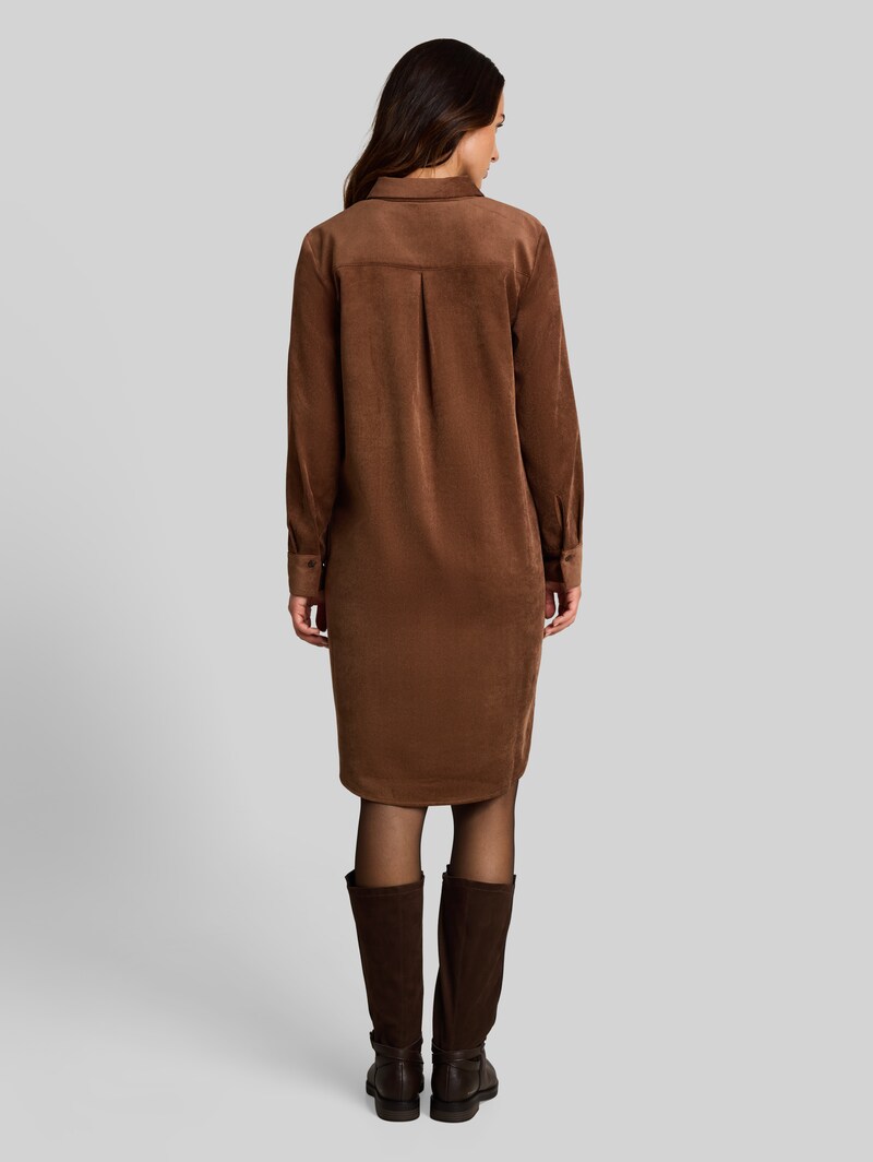 Tom Tailor Cordkleid mit Eingriffstaschen - Camel