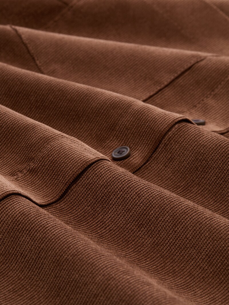 Tom Tailor Cordkleid mit Eingriffstaschen - Camel