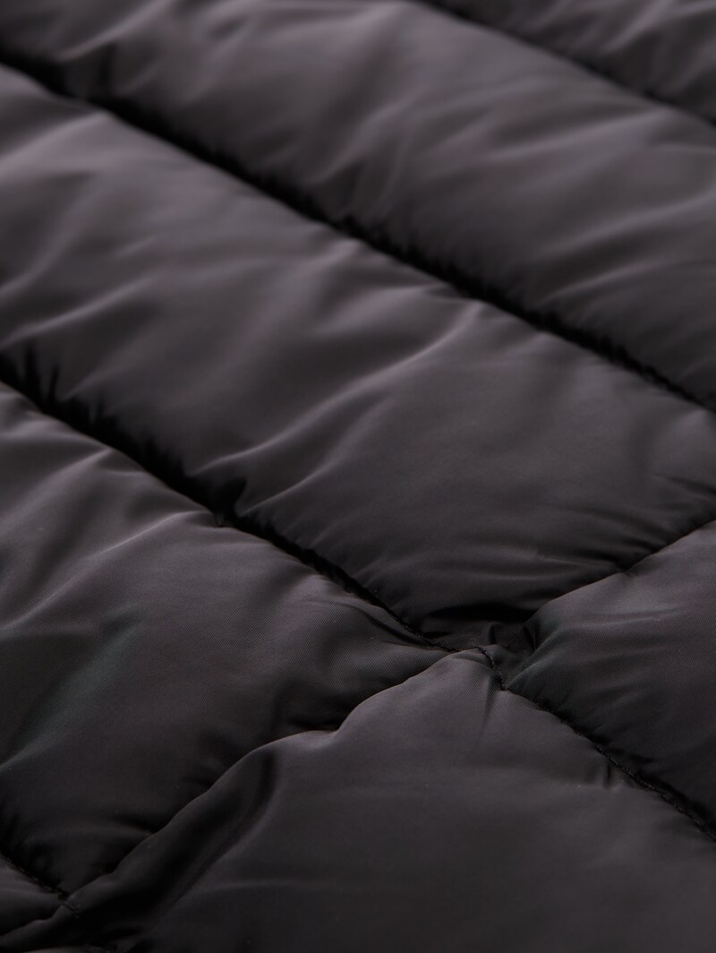 Tom Tailor Lightweight Steppjacke mit Kapuze - Deep Black