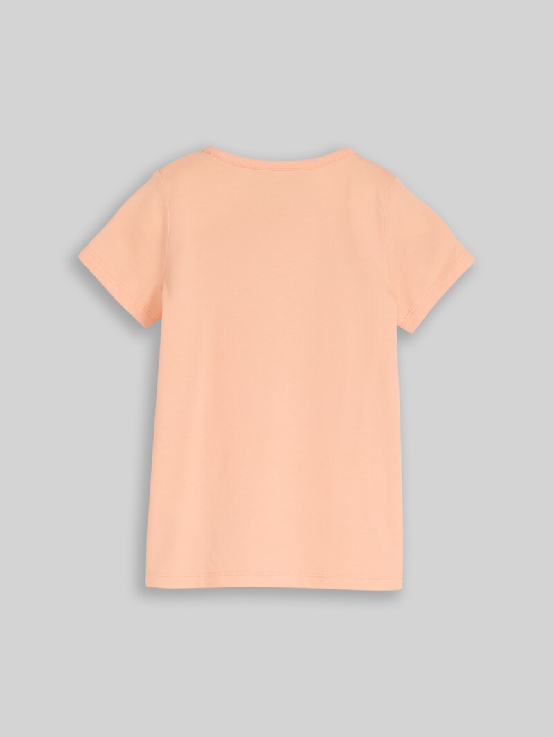 Tom Tailor T-Shirt mit Print - Peach Bloom