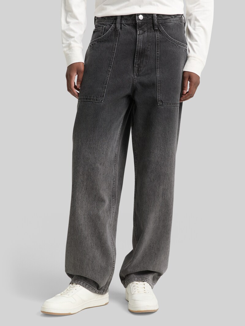 Tom Tailor TTELLIOT BAGGY Jeans - Black Grey Gradient Denim
