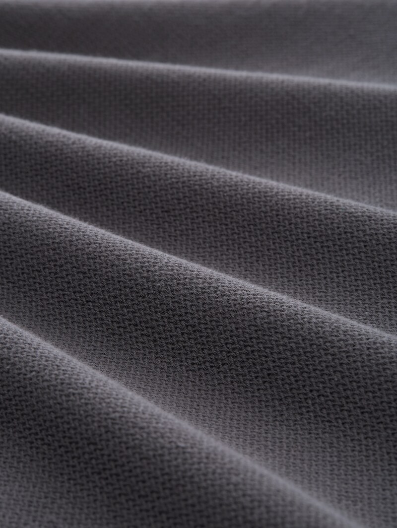 Tom Tailor Jersey Poloshirt aus Baumwolle - Tarmac Grey