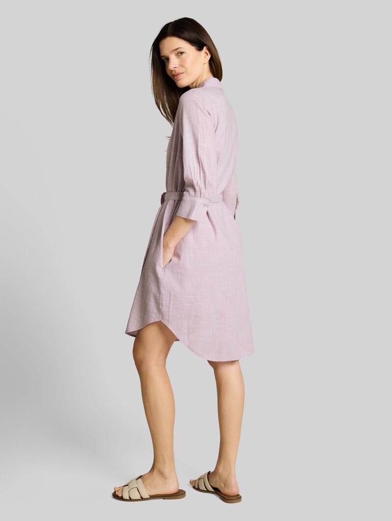 Tom Tailor Blusenkleid mit Bindegürtel - Light Elderberry