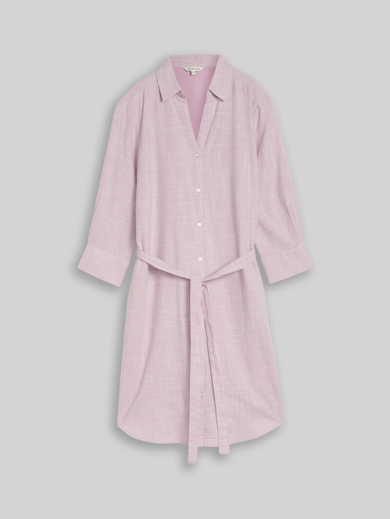 Tom Tailor Blusenkleid mit Bindegürtel - Light Elderberry