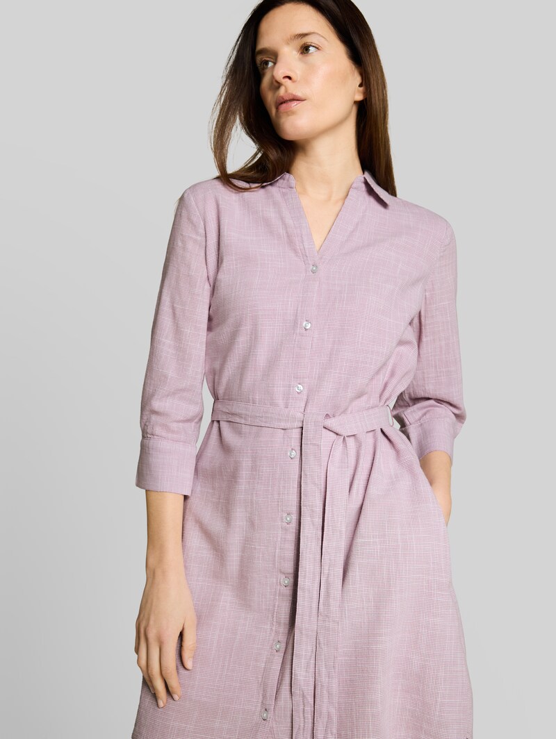 Tom Tailor Blusenkleid mit Bindegürtel - Light Elderberry