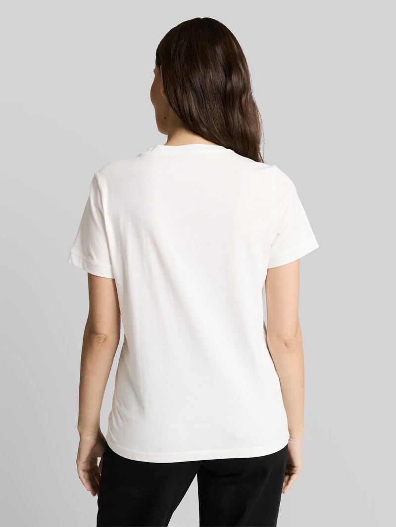 Tom Tailor T-Shirt mit Logo-Stickerei - Off White