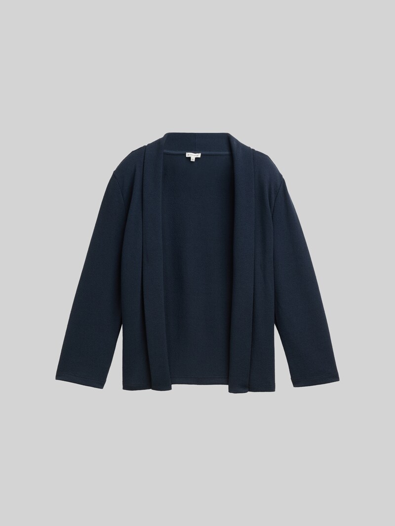Tom Tailor Cardigan mit Schalkragen - Sky Captain Blue