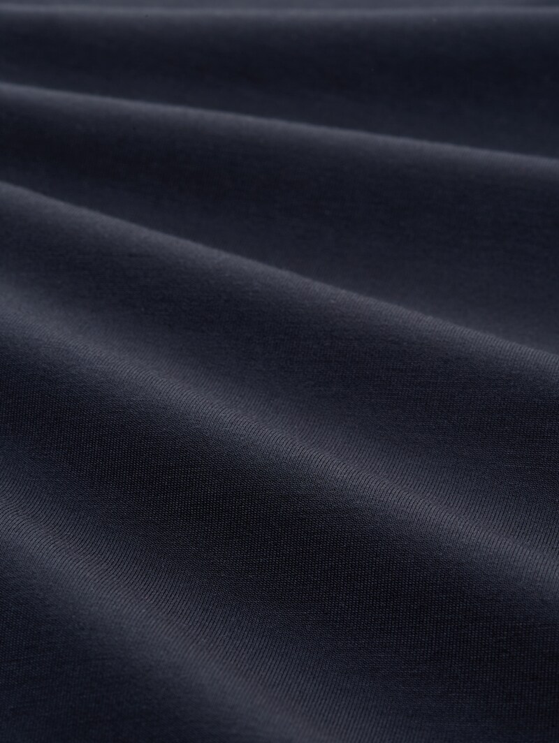 Tom Tailor Scuba Midi-Kleid mit Knoten-Detail - Sky Captain Blue