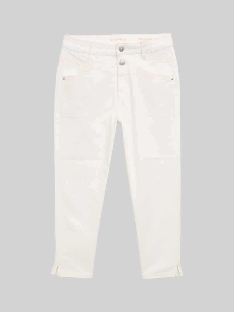Tom Tailor TTKATE SLIM CAPRI Jeans - Whisper White