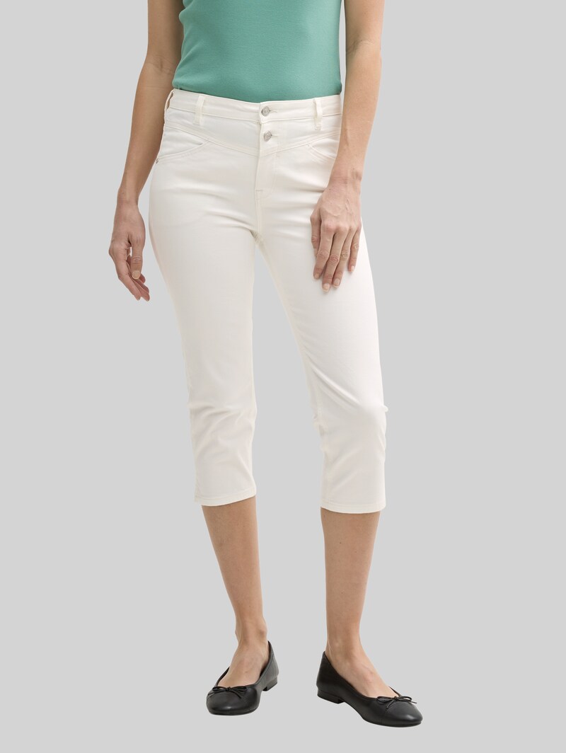 Tom Tailor TTKATE SLIM CAPRI Jeans - Whisper White