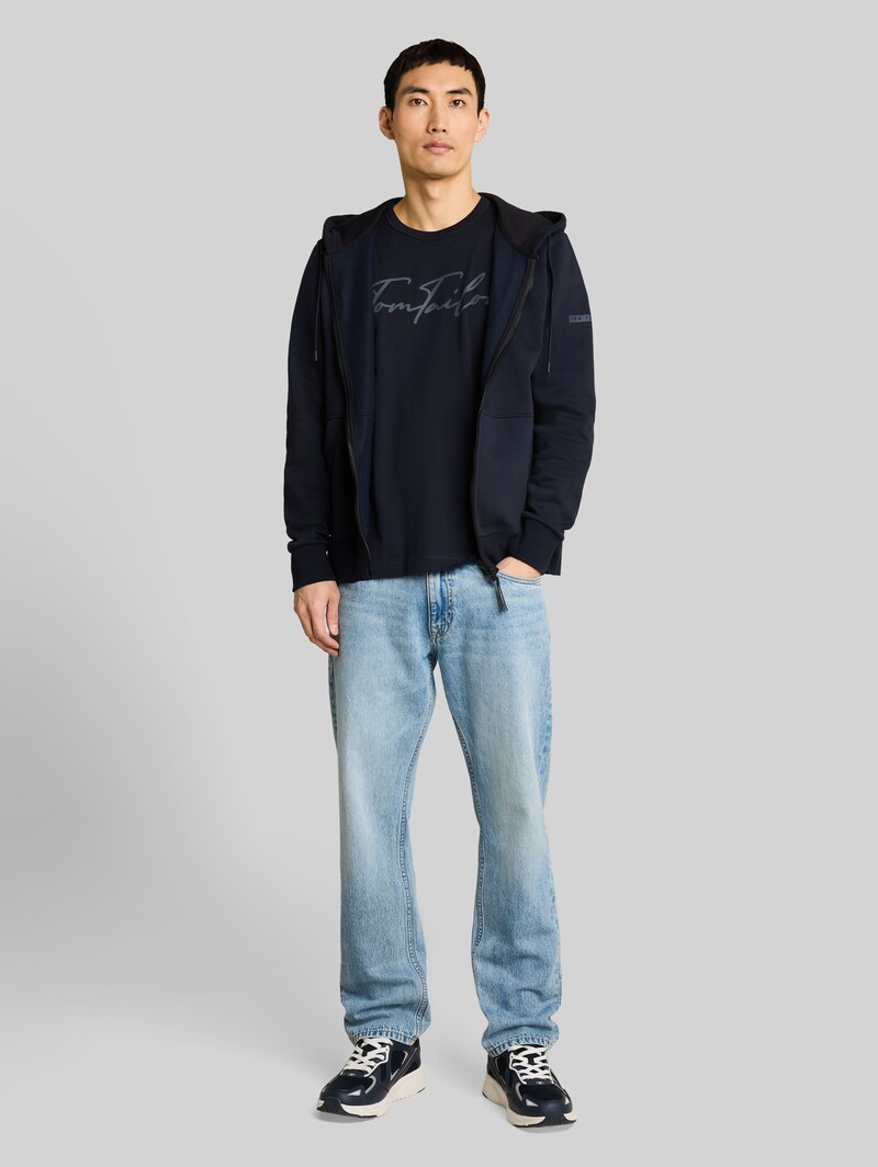 Tom Tailor Tanktop mit Logo-Print - Sky Captain Blue