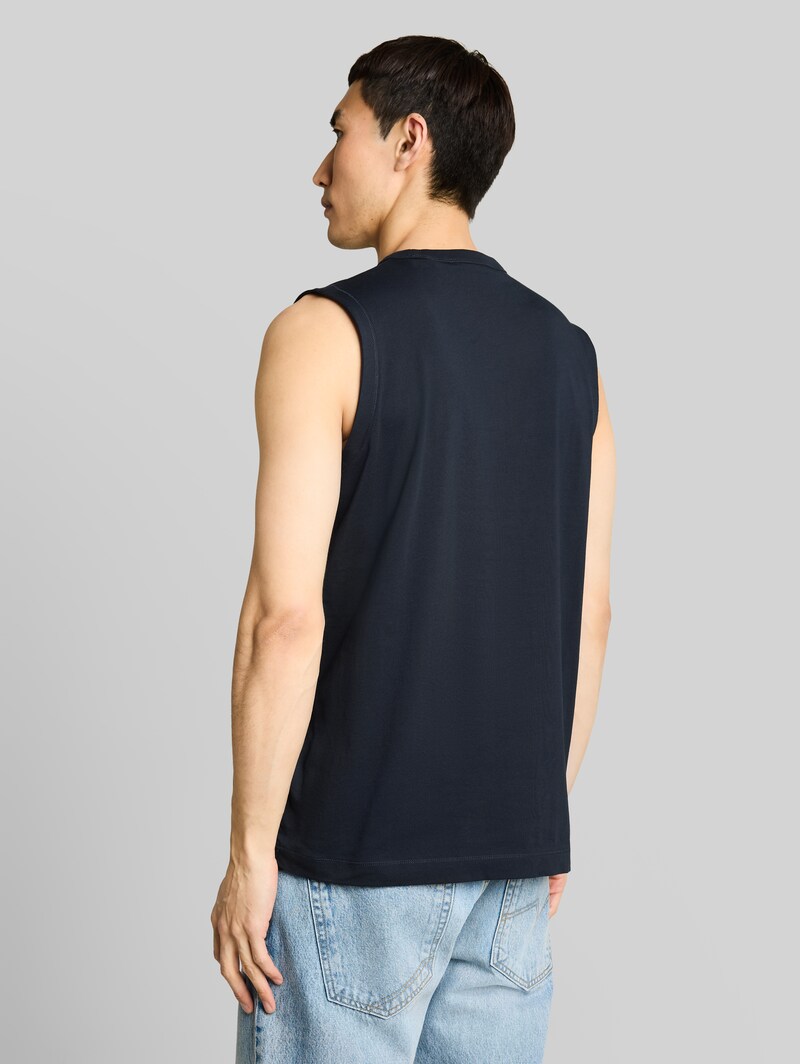 Tom Tailor Tanktop mit Logo-Print - Sky Captain Blue