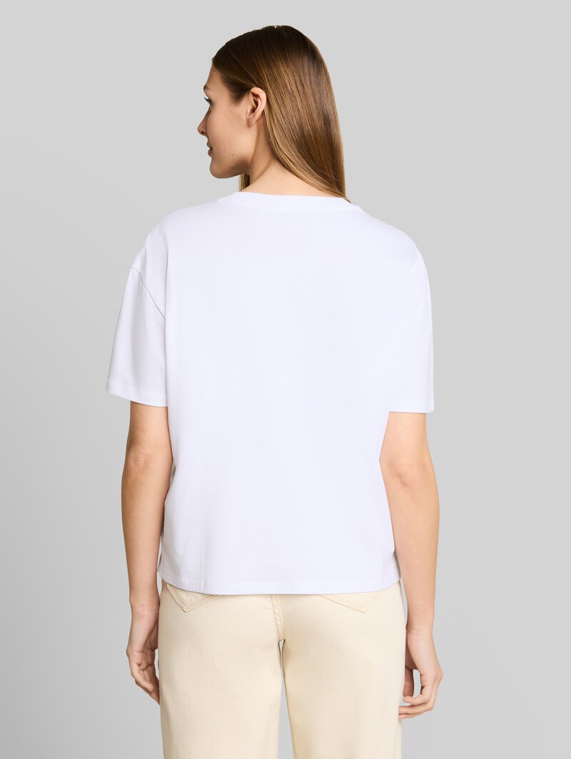 Tom Tailor Boxy Fit T-Shirt mit Print - White