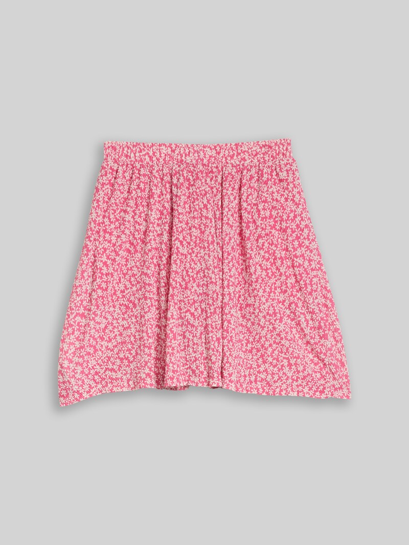Tom Tailor Mini-Rock mit Zierknopfleiste - Small Pink Flower Print