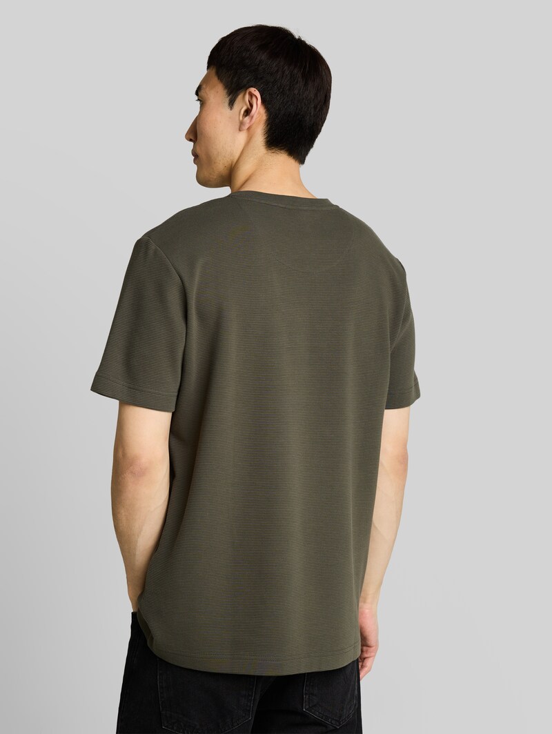 Tom Tailor T-Shirt aus Baumwolle - Leaf Green Ottoman