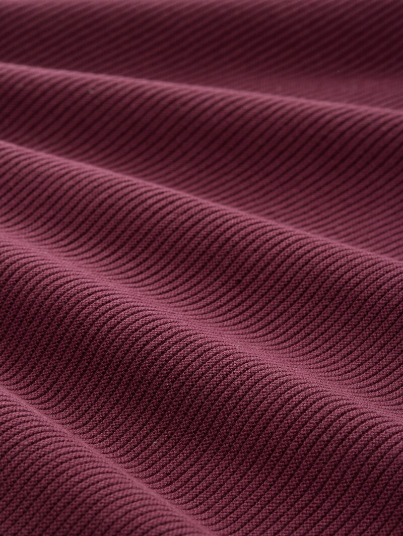 Tom Tailor Strickpullover aus Baumwolle - Bordeaux Red
