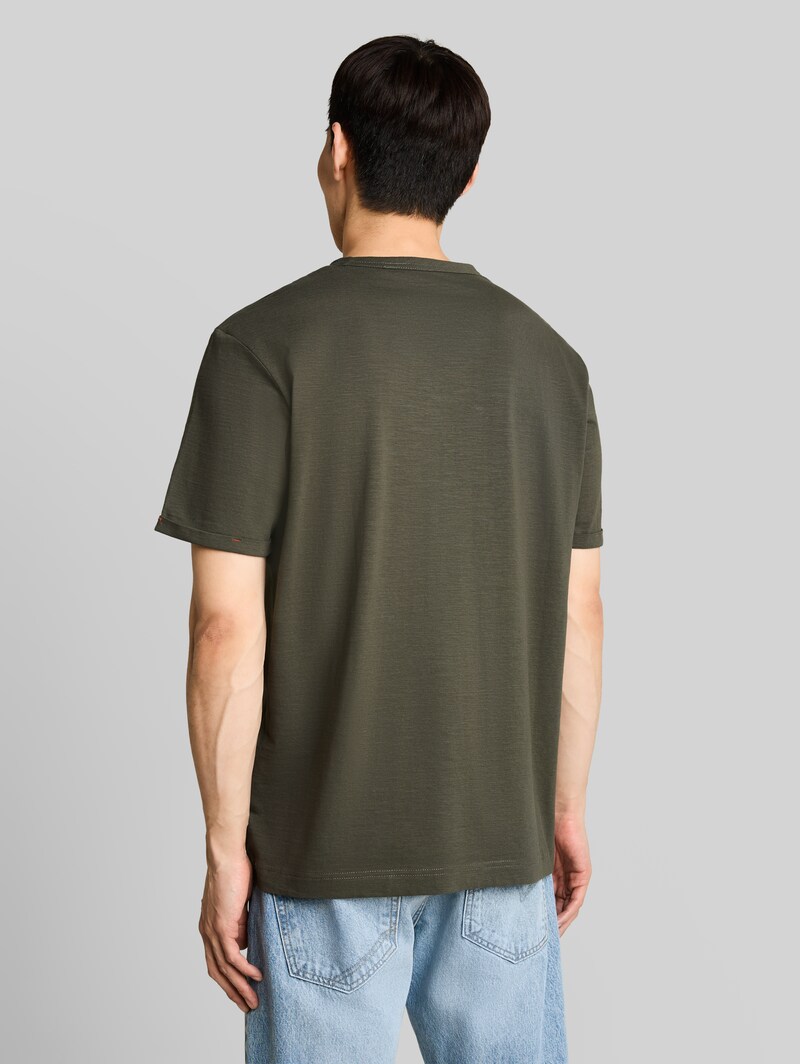 Tom Tailor T-Shirt mit Logo-Print - Deep Leaf Green