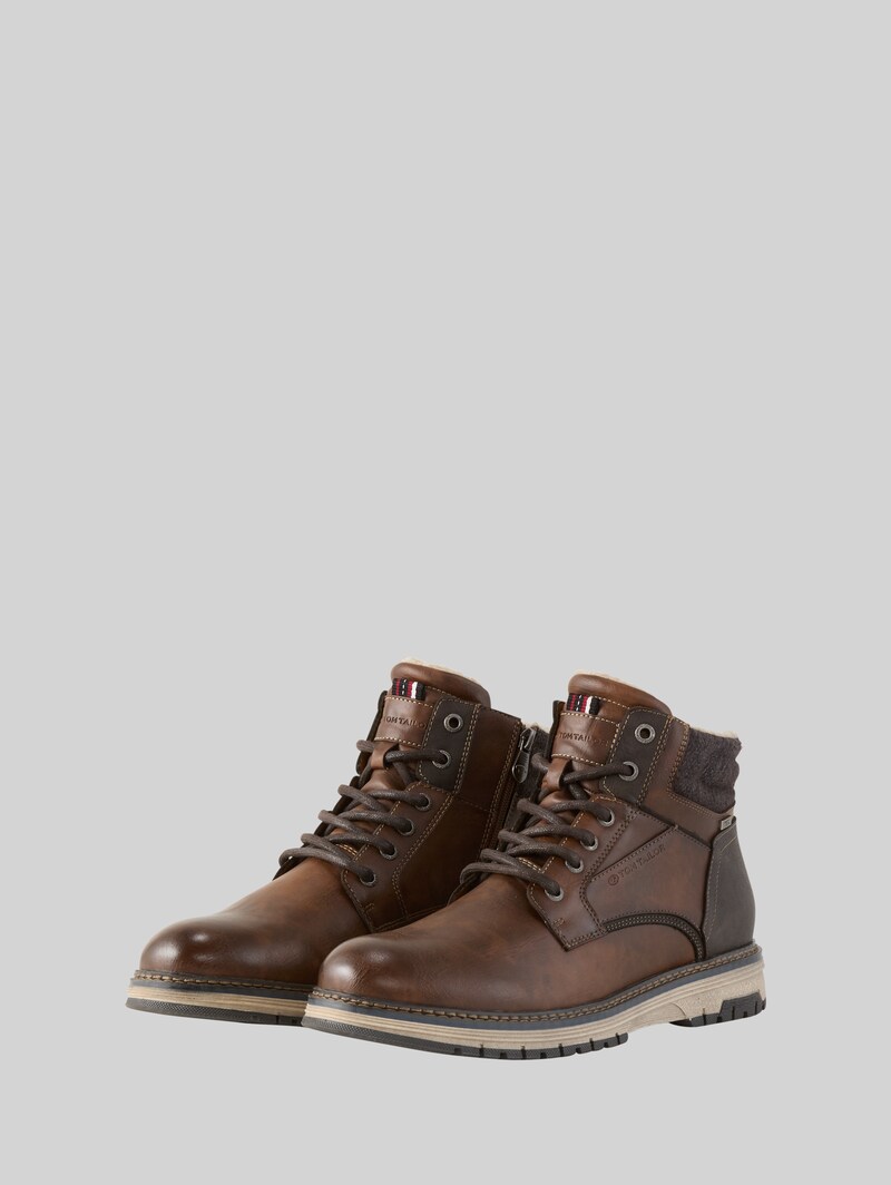 Tom Tailor Wasserfeste Boots mit Fütterung - Cognac