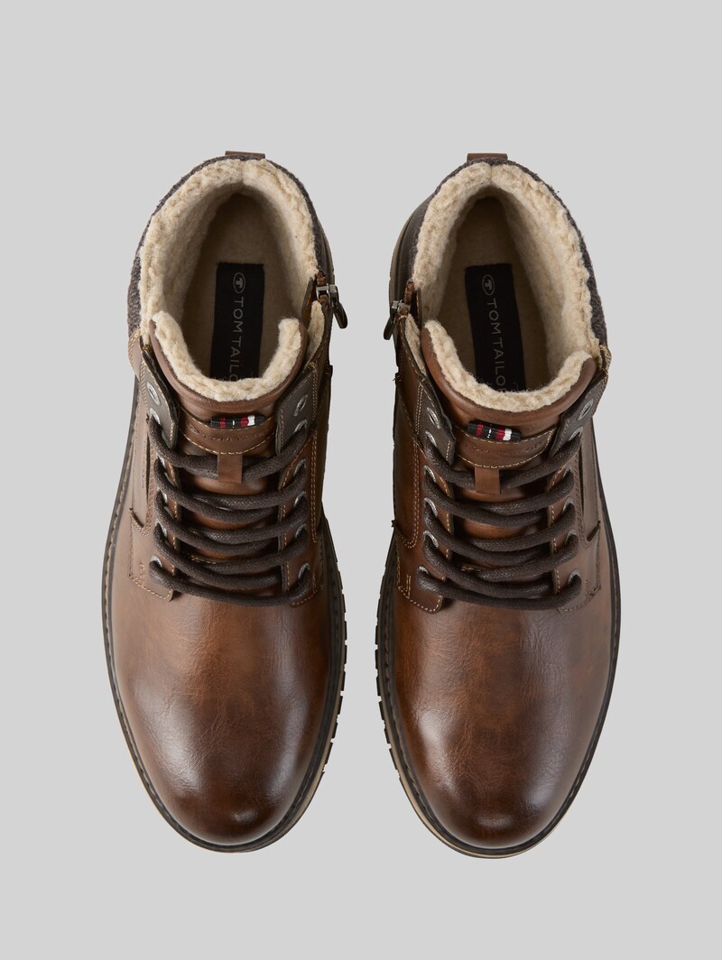 Tom Tailor Wasserfeste Boots mit Fütterung - Cognac