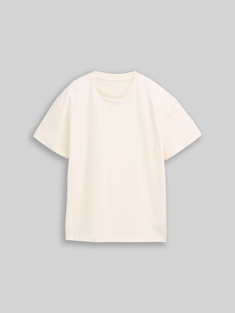 Tom Tailor T-Shirt mit Foto-Print - Wool White