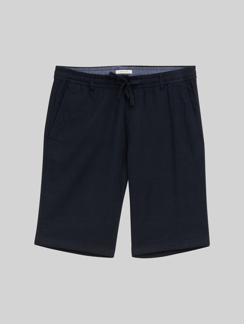 Tom Tailor Regular Fit Shorts mit Leinenanteil - Sky Captain Blue