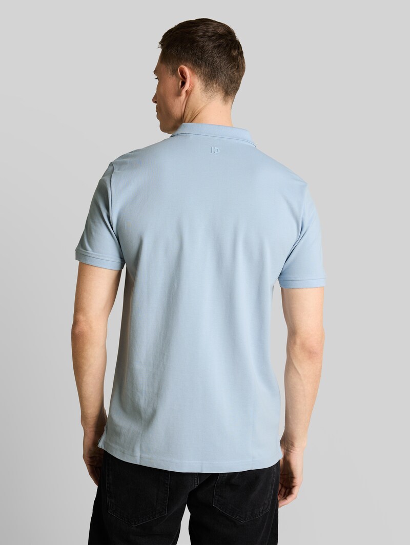 Tom Tailor Piqué Poloshirt aus Baumwolle - Smart Light Blue
