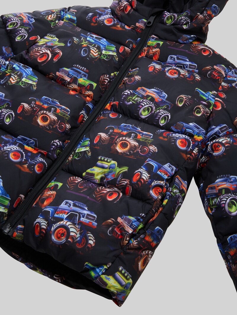 Tom Tailor Puffer-Jacke mit Allover-Print - Dark Multicolor Car Design