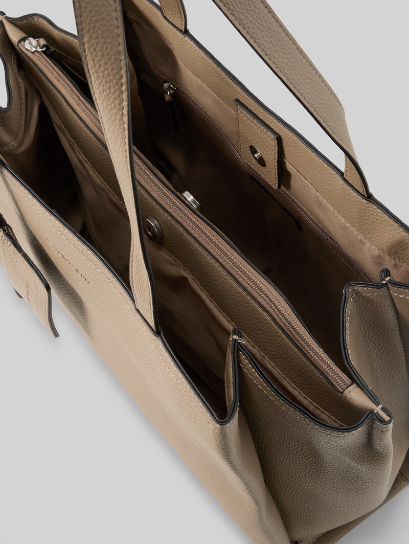 Tom Tailor TTMAYAN L Shopper mit Anhängertasche - Taupe / Taupe