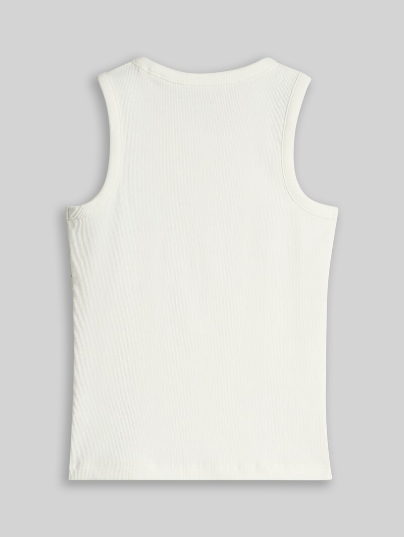 Tom Tailor Basic Ripp Top - Whisper White Tom Tailor Basic Ripp Top - Whisper White