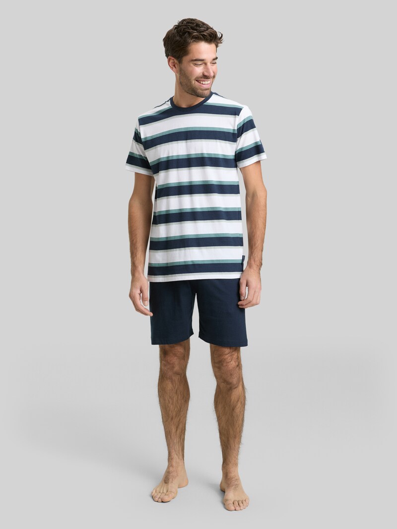 Tom Tailor Pyjama-Set mit Streifenmuster - Blue Stripes
