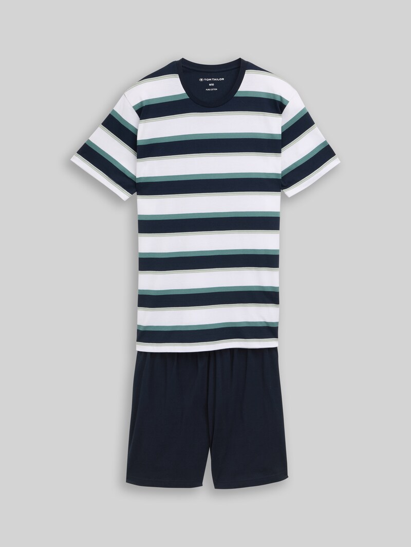Tom Tailor Pyjama-Set mit Streifenmuster - Blue Stripes
