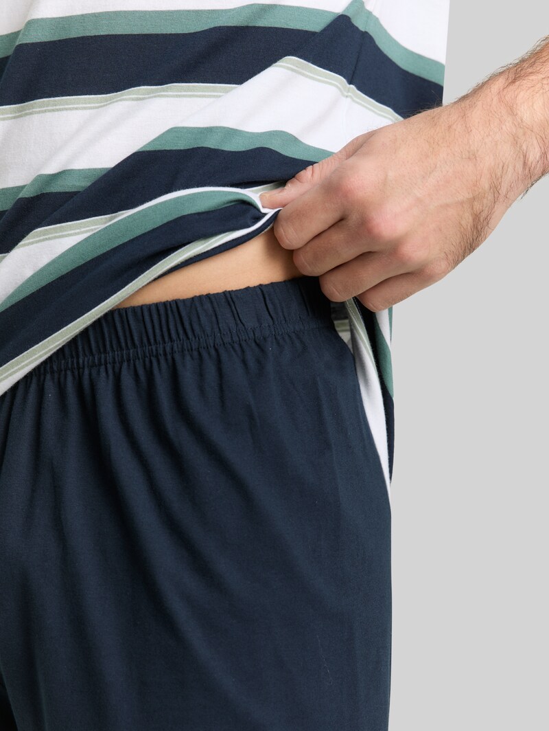 Tom Tailor Pyjama-Set mit Streifenmuster - Blue Stripes