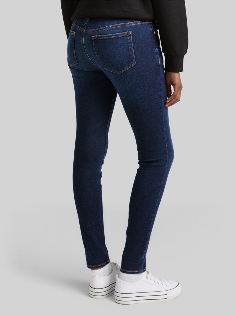 Tom Tailor TTJONA SKINNY Jeans - Used Dark Stone Blue Denim Tom Tailor TTJONA SKINNY Jeans - Used Dark Stone Blue Denim