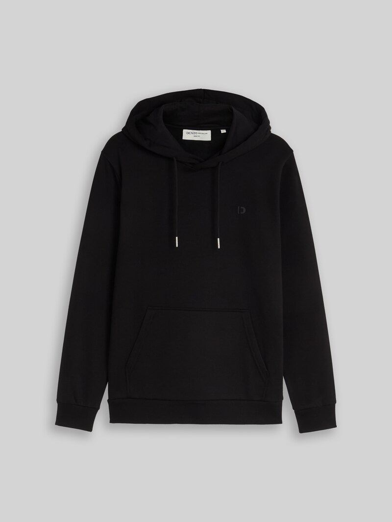 Tom Tailor Basic Hoodie Sweatshirt - Black